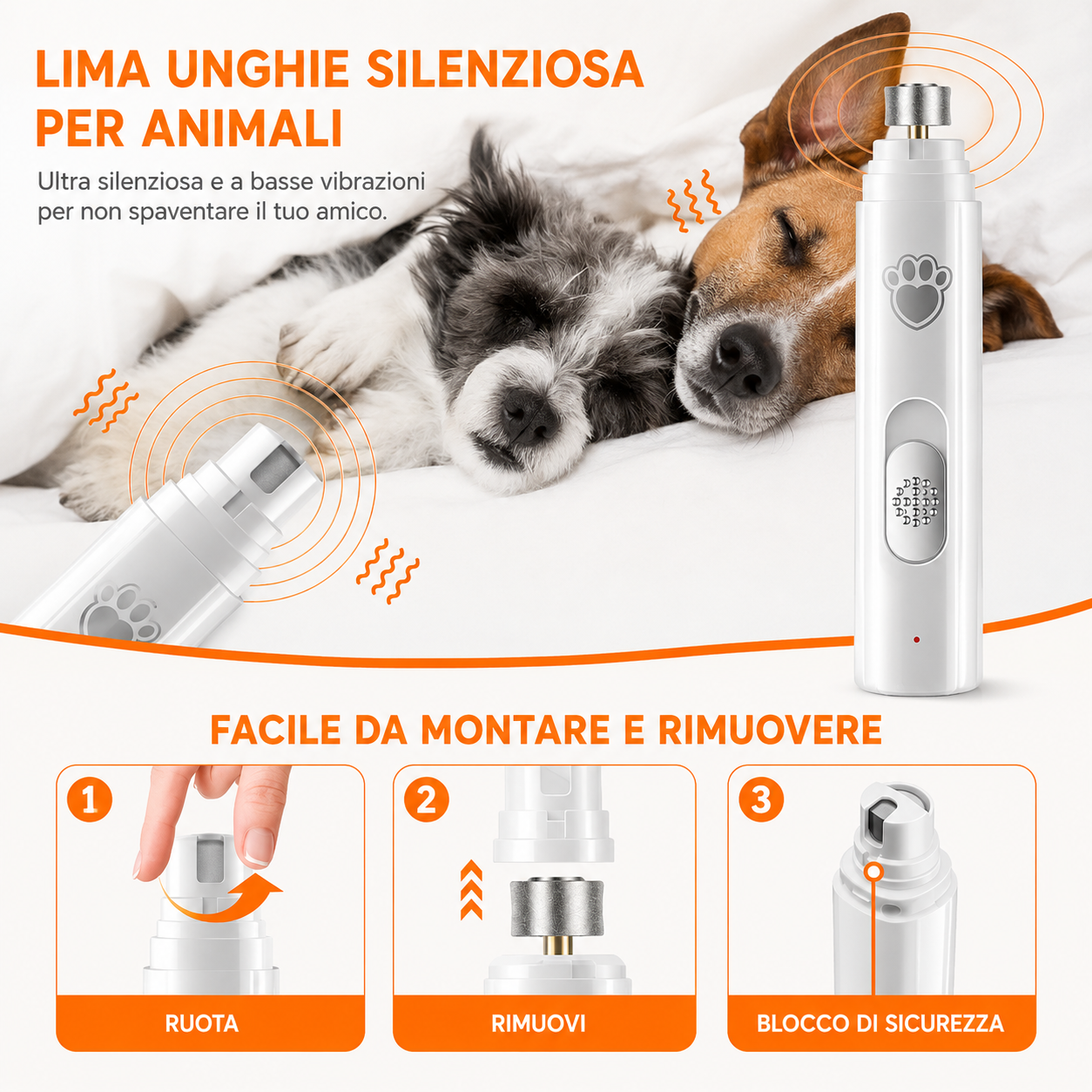 VibeGroom - Il Limaunghie Professionale Ultra-Silenzioso